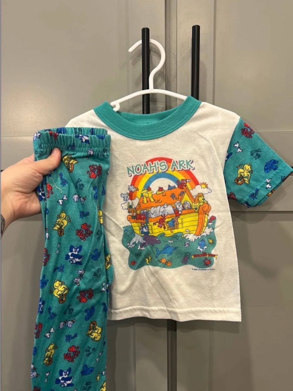 Vintage 2T Noah’s Ark pajama set